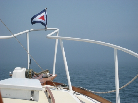WYC Burgee on GERALDINE.JPG